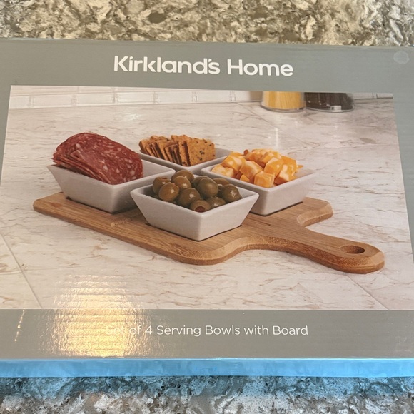 Kirklands Other - New in box Kirkland's Home Serving Bowls with Board